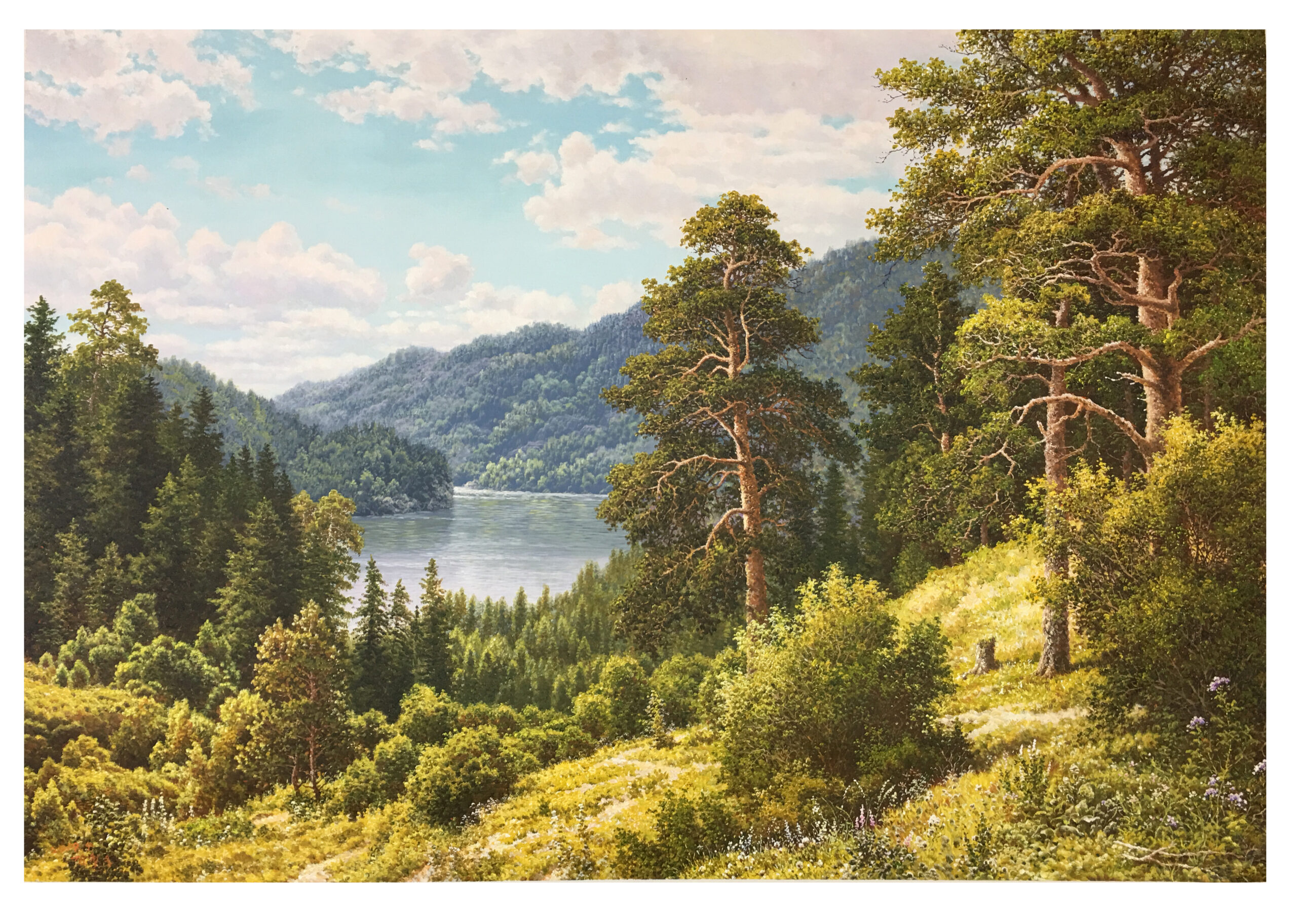 絵画 Forest Hills Lakeside Forest - Chollima Studio